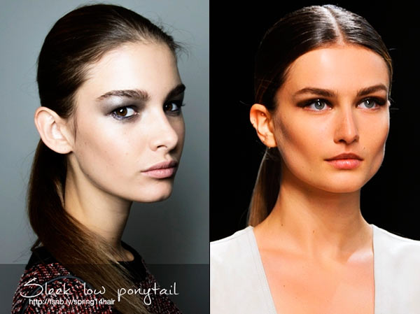 The Low Ponytail Trend for 2014 Women Hairstyles, Makeup