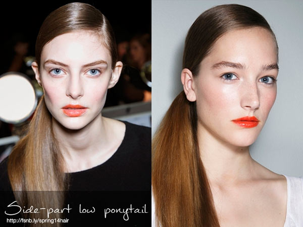 The Low Ponytail Trend for 2014 Women Hairstyles, Makeup