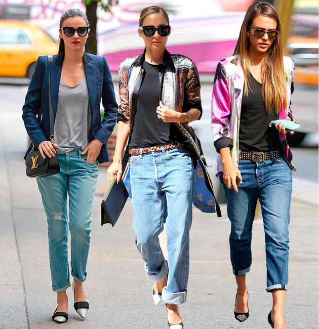 How Celebs Wear Boyfriend Jeans So Cool Women Hairstyles Makeup Trends Nail Designs Style Tips